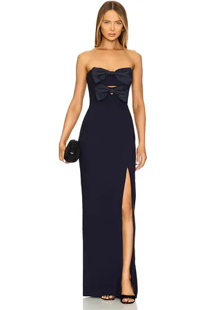 REVOLVE LIKELY Likely vestido largo bea en color talla 10 en - Navy. Talla 10 (también en 12, 8).