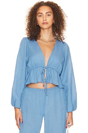REVOLVE FAITHFULL THE BRAND Faithfull the brand jacques top en color azul talla XL en - Blue. Talla XL (también en XXL).