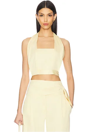 REVOLVE IRO Iro charlotte top en color amarillo limon talla 40/8 en - Lemon. Talla 40/8 (también en 42/10).