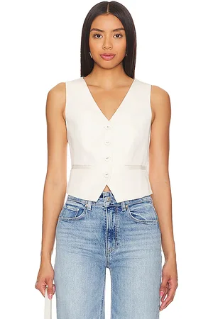 REVOLVE PAIGE Paige chaleco iris en color talla 10 en - Cream. Talla 10 (también en 12).
