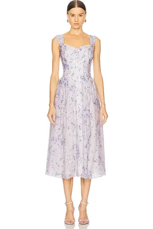 REVOLVE Bardot Bardot vestido midi malea en color azul talla 2 en - Blue. Talla 2 (también en 4, 6, 8).