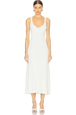 REVOLVE Generation Love Generation love vestido midi sharon en color talla L en - White. Talla L (también en M, S, XL, XS).
