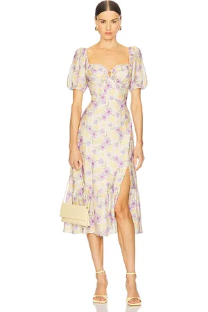 REVOLVE ASTR the Label Astr the label vestido tipo campesina con encaje. en color ivory talla L en - Ivory. Talla L (también en M, XS).