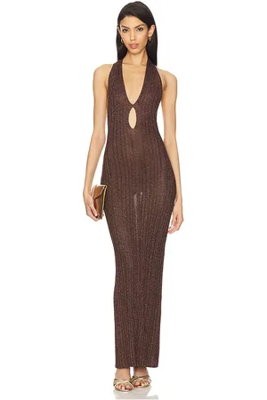 REVOLVE MISHA Misha vestido punto echo en color marrón talla L en - Brown. Talla L (también en M, S, XL, XS, XXL).