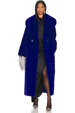 REVOLVE Adrienne Landau Adrienne landau abrigo faux fur en color royal talla M en - Royal. Talla M (también en S).