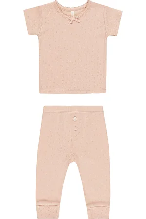 REVOLVE QUINCY MAE Quincy mae kids pointelle tee & legging en color naranja talla 12-18M en - Orange. Talla 12-18M (también en 18-24M, 2-3yr, 4-5yr).