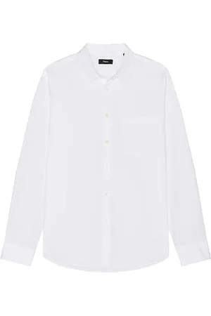 REVOLVE Theory Theory camisa botones weekend en color talla L en - White. Talla L (también en M, S, XL/1X, XXL/2X).