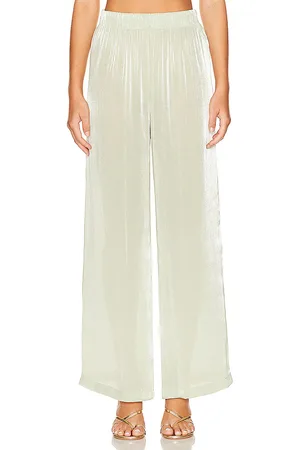 REVOLVE SIMKHAI Simkhai pantalón de pijama yvonne en color verde salvia talla M en - Sage. Talla M (también en S).