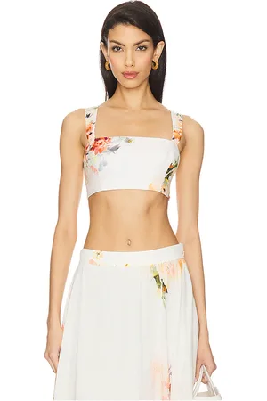 REVOLVE HEMANT AND NANDITA Hemant and nandita top sin mangas top en color ivory talla L en - Ivory. Talla L (también en M, S, XL, XS).