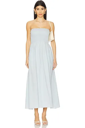 REVOLVE FAITHFULL THE BRAND Faithfull the brand vestido midi madella en color bebe talla L en - Baby Blue. Talla L (también en M, S, XL, XS).