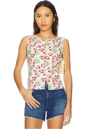 REVOLVE Free People Free people chaleco tilly en color blanco talla L en - White. Talla L (también en M, S, XL, XS).