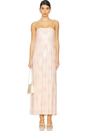 REVOLVE Show Me Your Mumu Show me your mumu vestido midi lizzy en color rubor talla M en - Blush. Talla M (también en L, S).