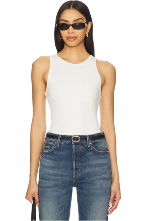 REVOLVE By Malene Birger By malene birger top sin mangas amani en color blanco talla L en - White. Talla L (también en M, S, XL, XS).
