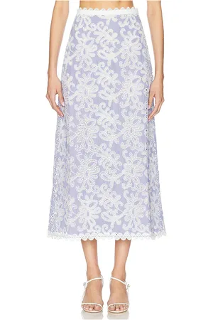 REVOLVE Waimari Waimari falda maxi nina en color talla L en - Blue. Talla L (también en XS).