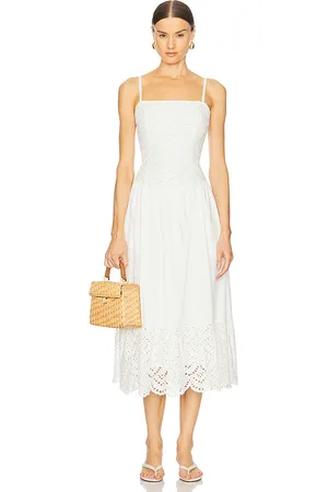 REVOLVE ASTR the Label Astr the label vestido midi dress en color talla L en - White. Talla L (también en M, S, XS).