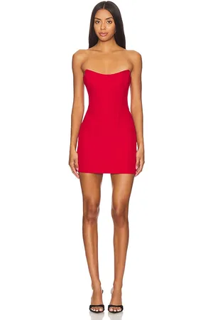 REVOLVE Nastyamasha Nastyamasha vestido mini satin en color talla L en - Red. Talla L (también en S).