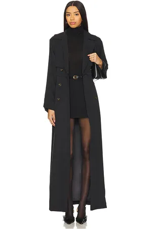 REVOLVE SNDYS Sndys trench de largo total victoria en color talla M en - Black. Talla M (también en S, XS).