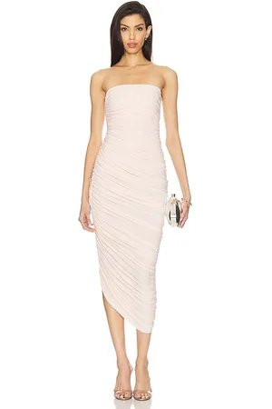 REVOLVE Norma Kamali Norma kamali vestido de fiesta sin tirantes diana en color nude talla L en - Nude. Talla L (también en M, S, XL, XS, XXS).