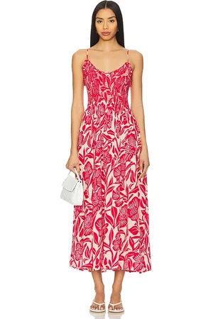REVOLVE Free People Free people vestido midi sweet nothings en color rojo talla L en - Red. Talla L (también en M, S, XL, XS).