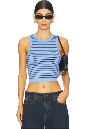 REVOLVE Free People Free people top sin mangas top en color azul talla M-L en - Blue. Talla M-L (también en XS-S).