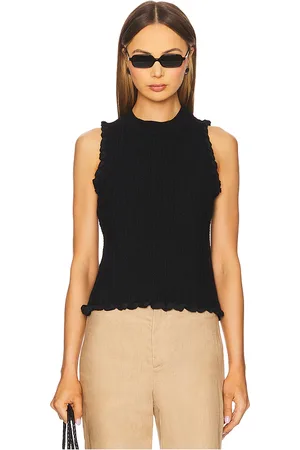 REVOLVE 525 525 top sin mangas stephanie en color talla L en - Black. Talla L (también en M, S, XL, XS).