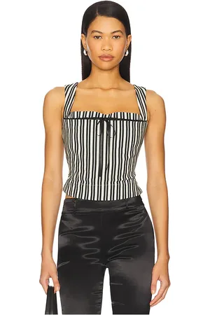 REVOLVE Miaou Miaou corsé imogene en color neutral,black talla L en - Neutral,Black. Talla L (también en M, S, XL, XS).