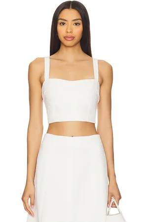 REVOLVE Veronica Beard Veronica beard faxon top en color blanco talla 0 en - White. Talla 0 (también en 00, 10, 12, 2, 4, 8).