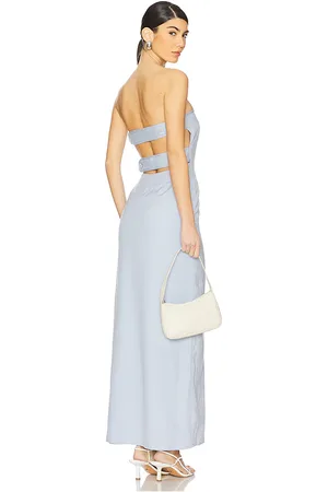 REVOLVE La Porte La porte vestido strapless con espalda de panel. romy en color bebe azul talla L en - Baby Blue. Talla L (también en M, S, XL).