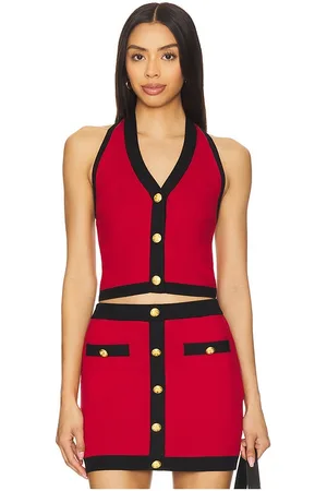 REVOLVE MAJORELLE Majorelle chaleco emil en color talla L en - Red. Talla L (también en M, S, XL, XS, XXS).
