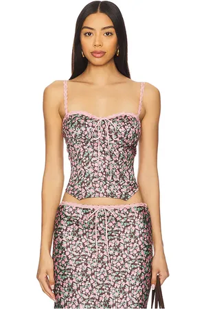 REVOLVE NIA Nia corsé pauline en color talla L en - Brown. Talla L (también en M, S, XL, XS).