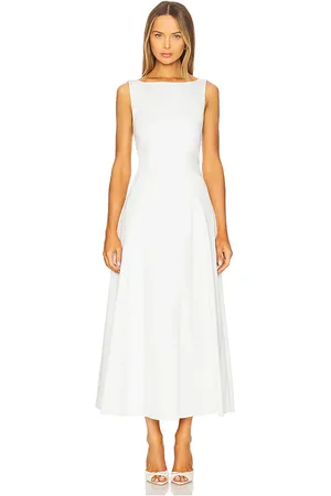 REVOLVE Favorite Daughter Favorite daughter vestido midi en color blanco talla M en - White. Talla M (también en S, XL).