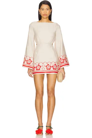REVOLVE SEVEN WONDERS Seven wonders minivestido isla en color crema talla M en - Cream. Talla M (también en S, XL, XS).