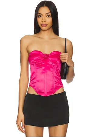REVOLVE Miaou Miaou corsé carmen en color talla L en - Fuchsia. Talla L (también en M, S, XL, XS).