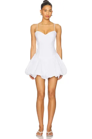 REVOLVE Bardot Bardot vestido corto de popelina lissett en color blanco talla 10 en - White. Talla 10 (también en 12, 2, 4, 6, 8).