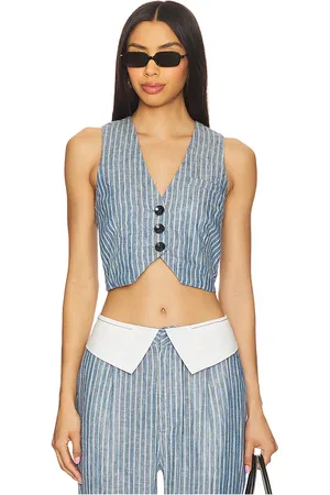 REVOLVE OSIS STUDIO Osis studio chaleco debbie en color azul talla L en - Blue. Talla L (también en M, S, XL, XS).