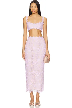 REVOLVE SAU LEE Sau lee conjunto de encaje romy en color talla 2 en - Lavender. Talla 2 (también en 4, 6).