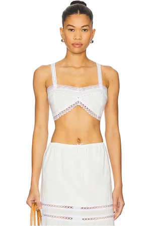 REVOLVE SWF Swf fine lace bralette en color blanco talla L en - White. Talla L (también en M, S, XS).