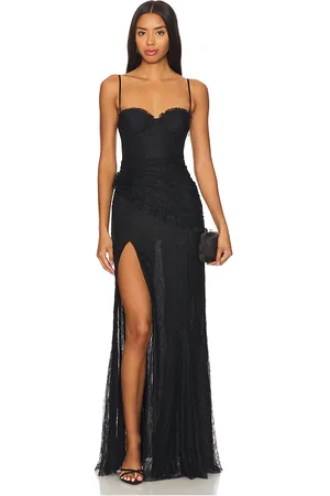 REVOLVE MAJORELLE Majorelle vestido largo salma en color talla S en - Black. Talla S (también en XL).