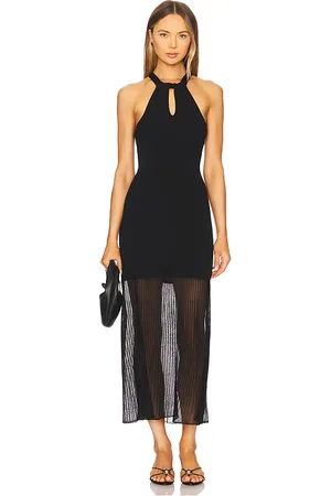 REVOLVE Rails Rails vestido midi marlin en color talla L en - Black. Talla L (también en M, S, XL, XS).