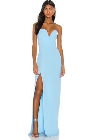 REVOLVE Amanda Uprichard Amanda uprichard vestido largo cherri en color bebe azul talla M en - Baby Blue. Talla M (también en XL, XS).