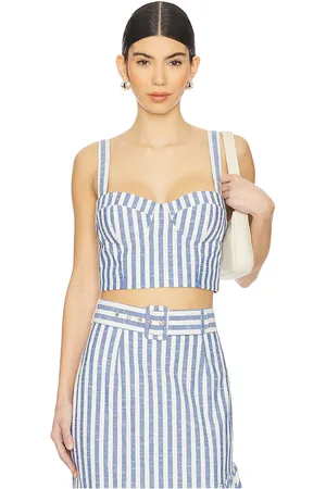 REVOLVE Cara Cara Cara cara top sin mangas claudine en color azul talla 00 en - Blue. Talla 00 (también en 10, 4, 6, 8).