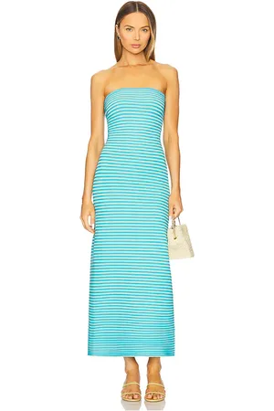 REVOLVE The Wolf Gang The wolf gang maxi vestido punto sunmor en color azul cerceta talla L en - Teal. Talla L (también en M, S, XL, XS).