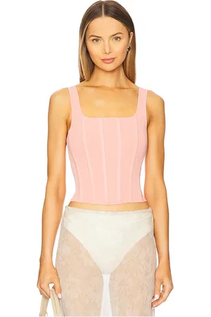 REVOLVE Alice + Olivia Alice + olivia corsé tank ruby en color rose talla L en - Rose. Talla L (también en M, S, XS).