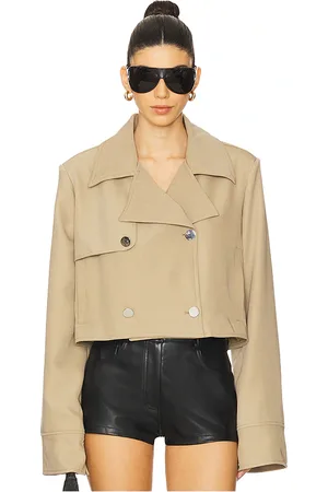 REVOLVE WeWoreWhat Weworewhat gabardina en color beige talla L en - Beige. Talla L (también en M, S, XL, XS).