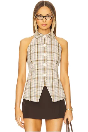 REVOLVE Veronica Beard Veronica beard chaleco orlinda ` en color neutral,tan talla 0 en - Neutral,Tan. Talla 0 (también en 00, 10, 12, 2, 4