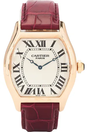 REVOLVE FWRD Renew Fwrd renew reloj cartier en color wine,metallic gold talla all en - Wine,Metallic Gold. Talla all.
