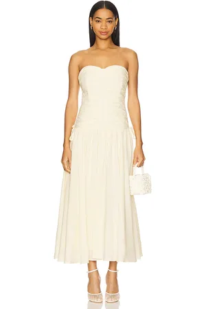 REVOLVE ASTR the Label Astr the label maxivestido dress en color talla L en - Cream. Talla L (también en M, S, XL, XS).