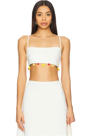 REVOLVE Tyler McGillivary Tyler mcgillivary mira bra top en color talla L en - White. Talla L (también en M, S, XL/1X, XS).