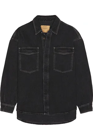REVOLVE American Vintage American vintage camisa de mezclilla de manga larga yopday-b en color negro talla M/L en - Black. Talla M/L (también en