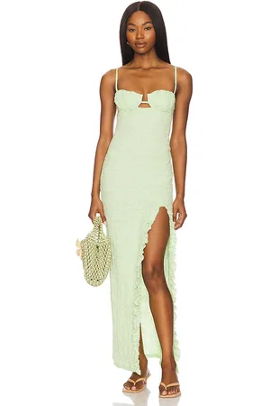 REVOLVE Montce Swim Montce swim vestido tipo lencería largo petal en color hierbabuena talla L en - Mint. Talla L (también en M, S, XS)